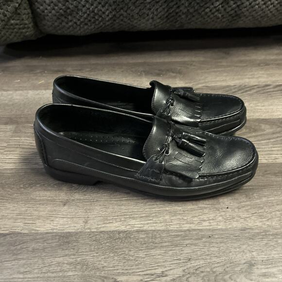 Men’s Bass Loafers With Accent Black Edgewater Size 12 With Box main image 4